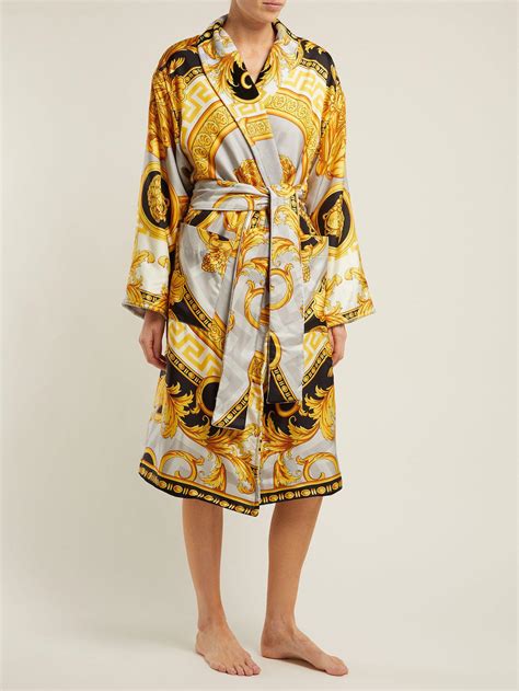 silk women versace robe|versace personalized robe.